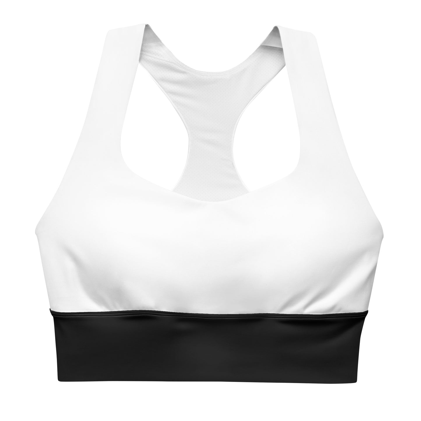 Snooty Fox Art Longline Sports Bra - Black Band