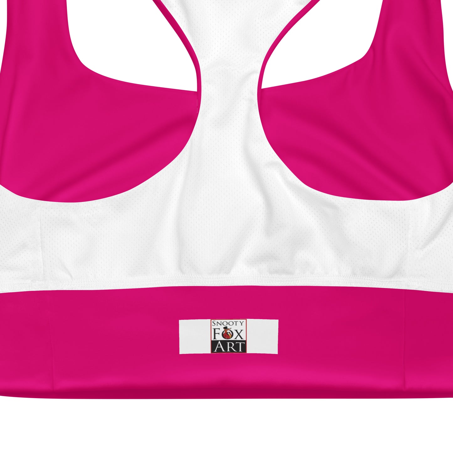 Snooty Fox Art Longline Sports Bra - Summertime Pink