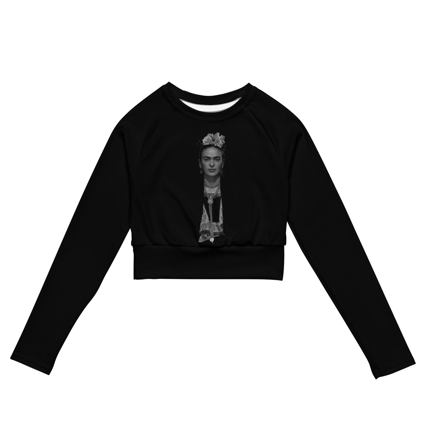 Snooty Fox Art Long-Sleeve Crop Top - Frida