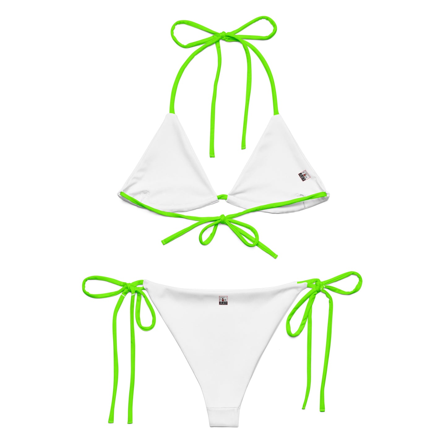 Snooty Fox Art String Bikini - Summer Green