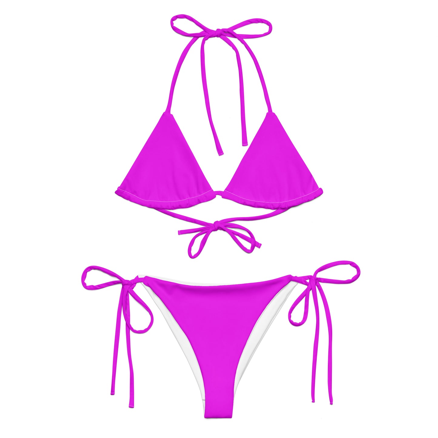 Snooty Fox Art String Bikini - Beach Purple