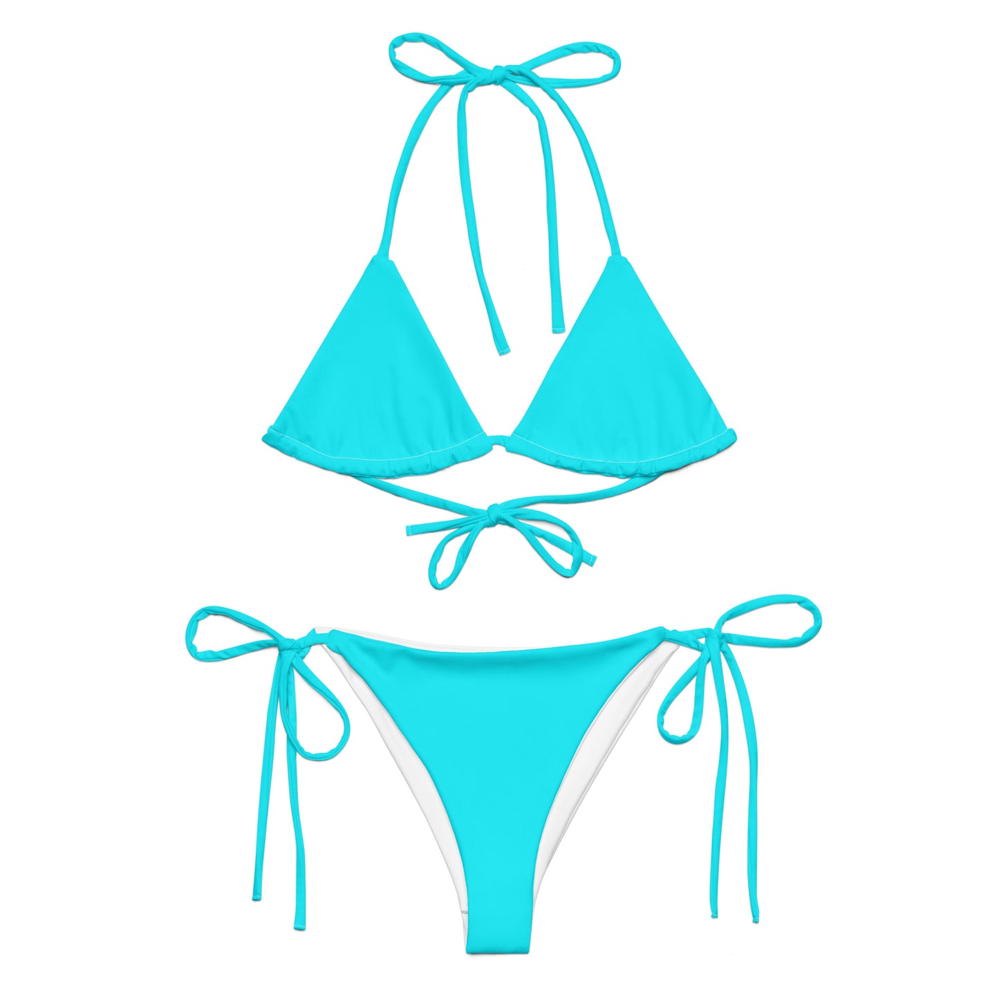 Snooty Fox Art String Bikini - T-Bird Teal