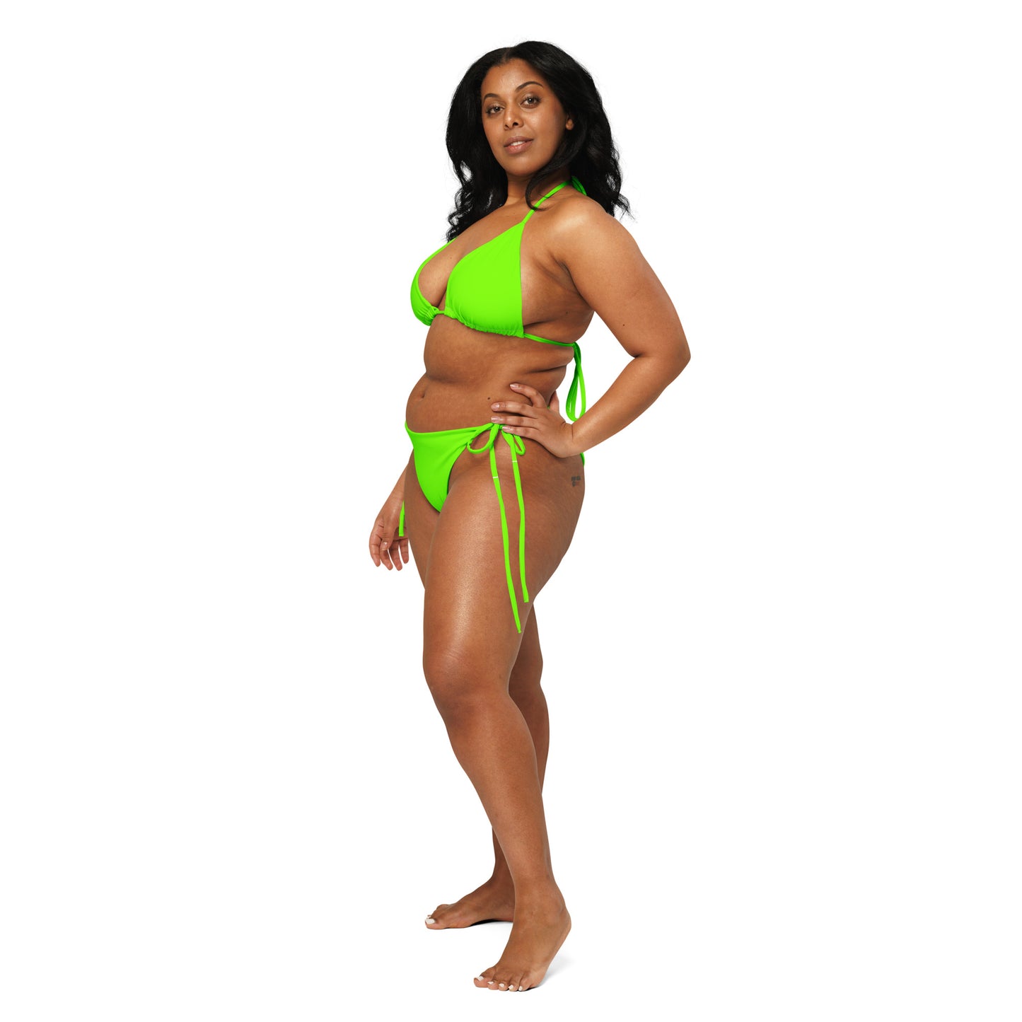 Snooty Fox Art String Bikini - Summer Green