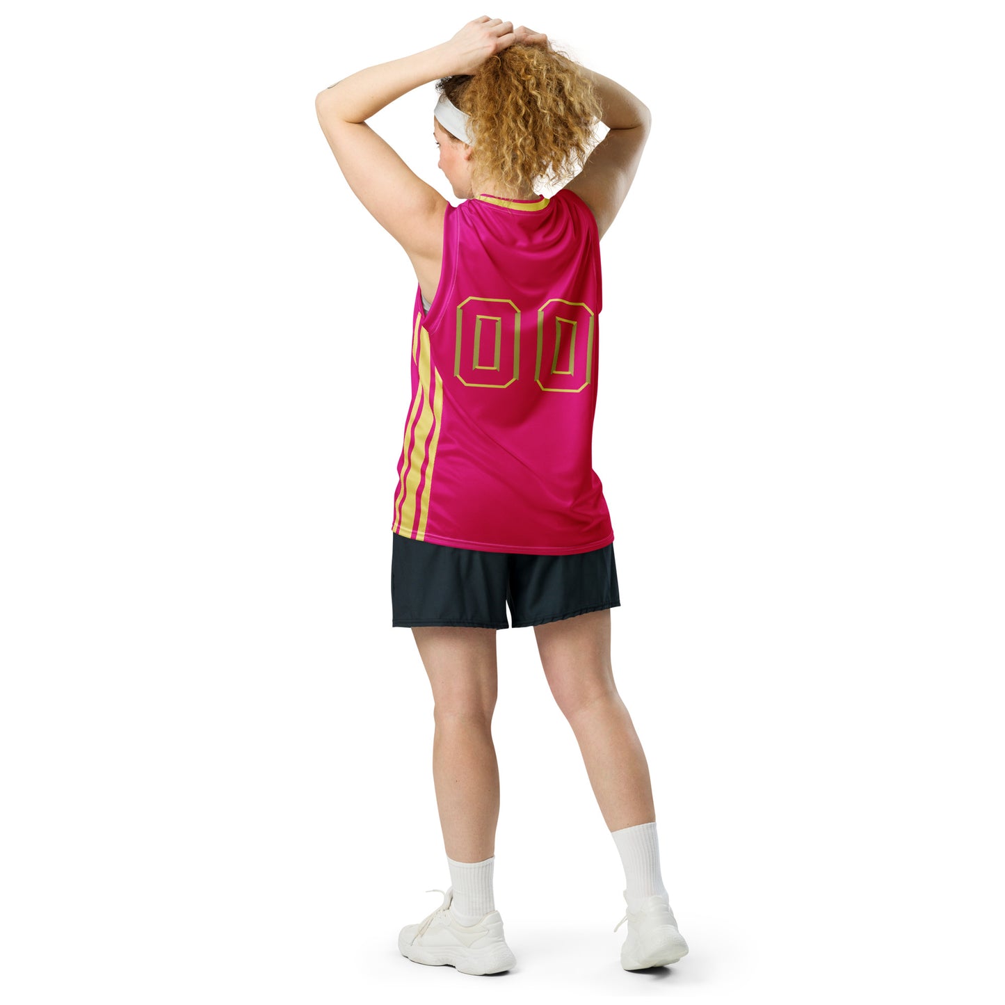 Snooty Fox Art Unisex Basketball Jersey - Summertime Pink