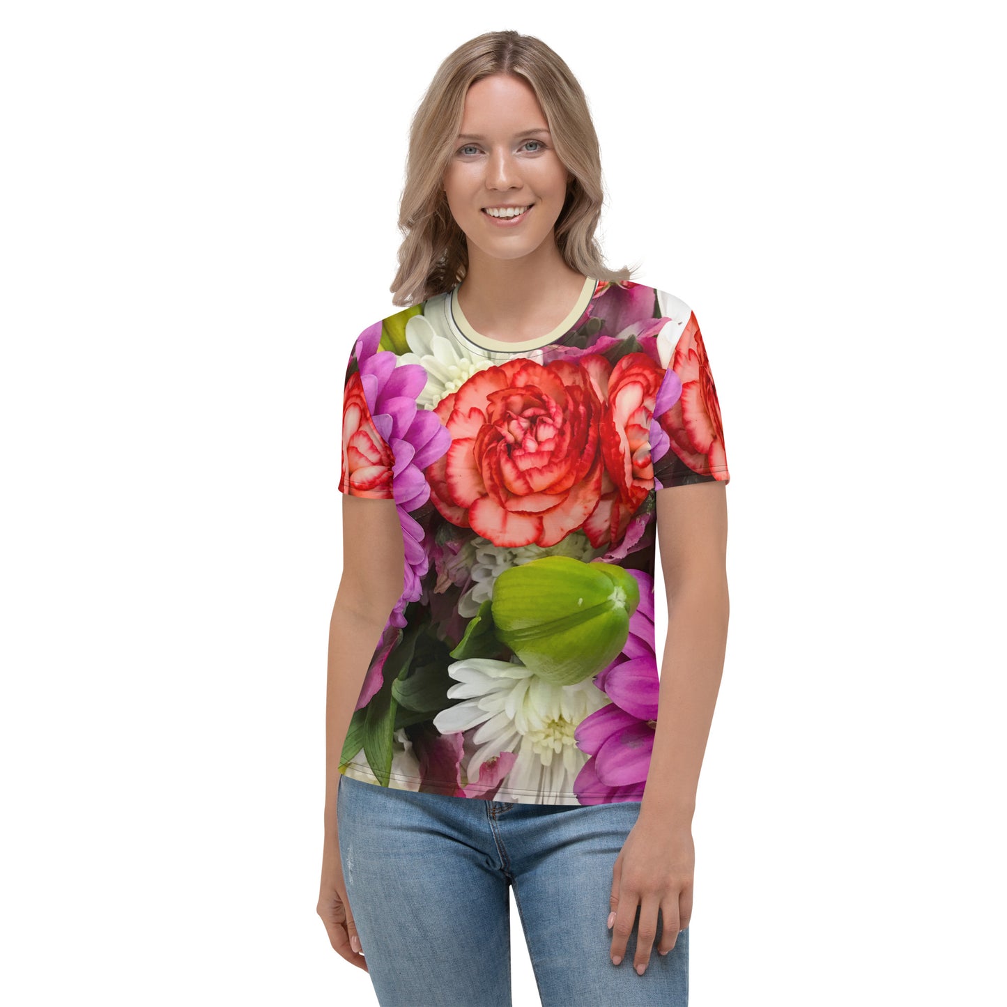 Snooty Fox Art Women's T-shirt - Spring Floral Print