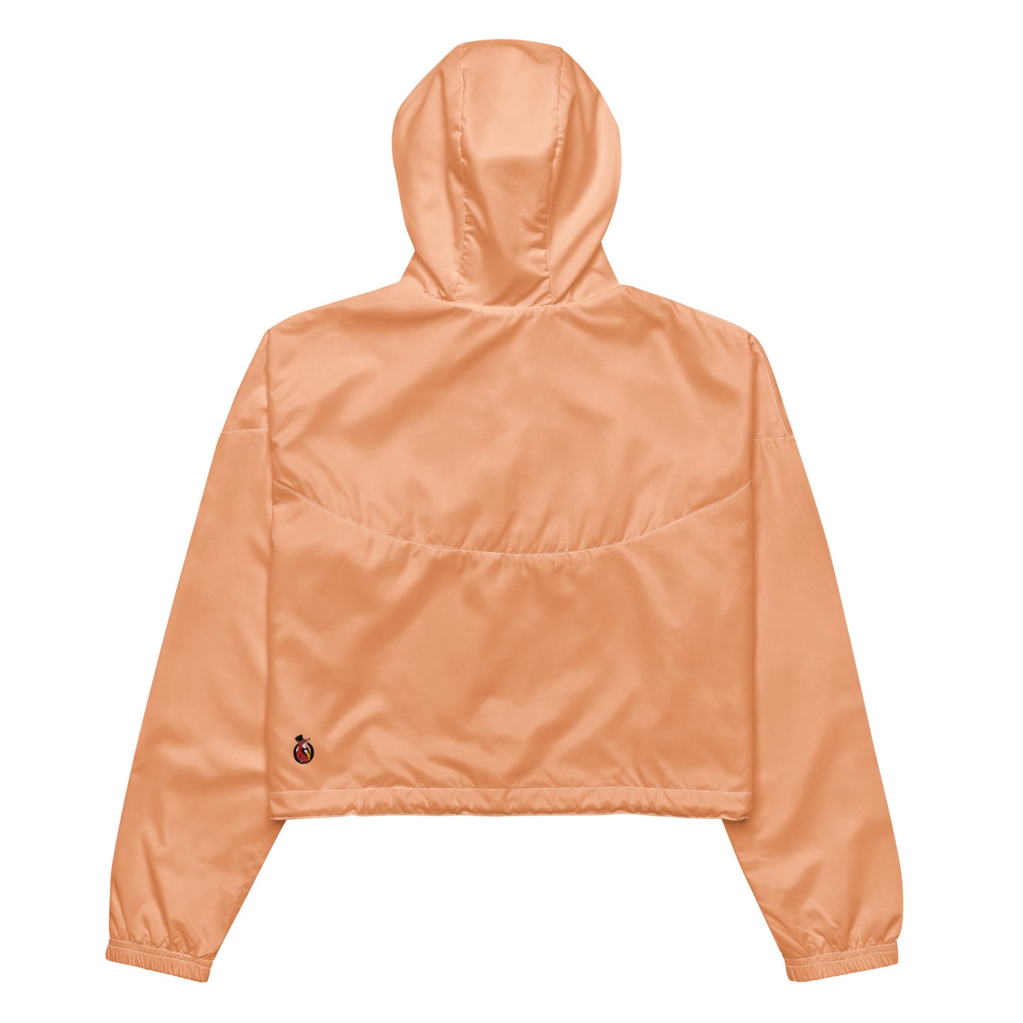 Snooty Fox Art Women’s Cropped Windbreaker - Peach