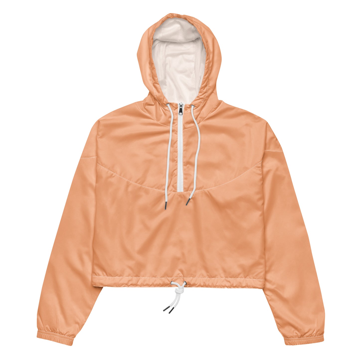 Snooty Fox Art Women’s Cropped Windbreaker - Peach