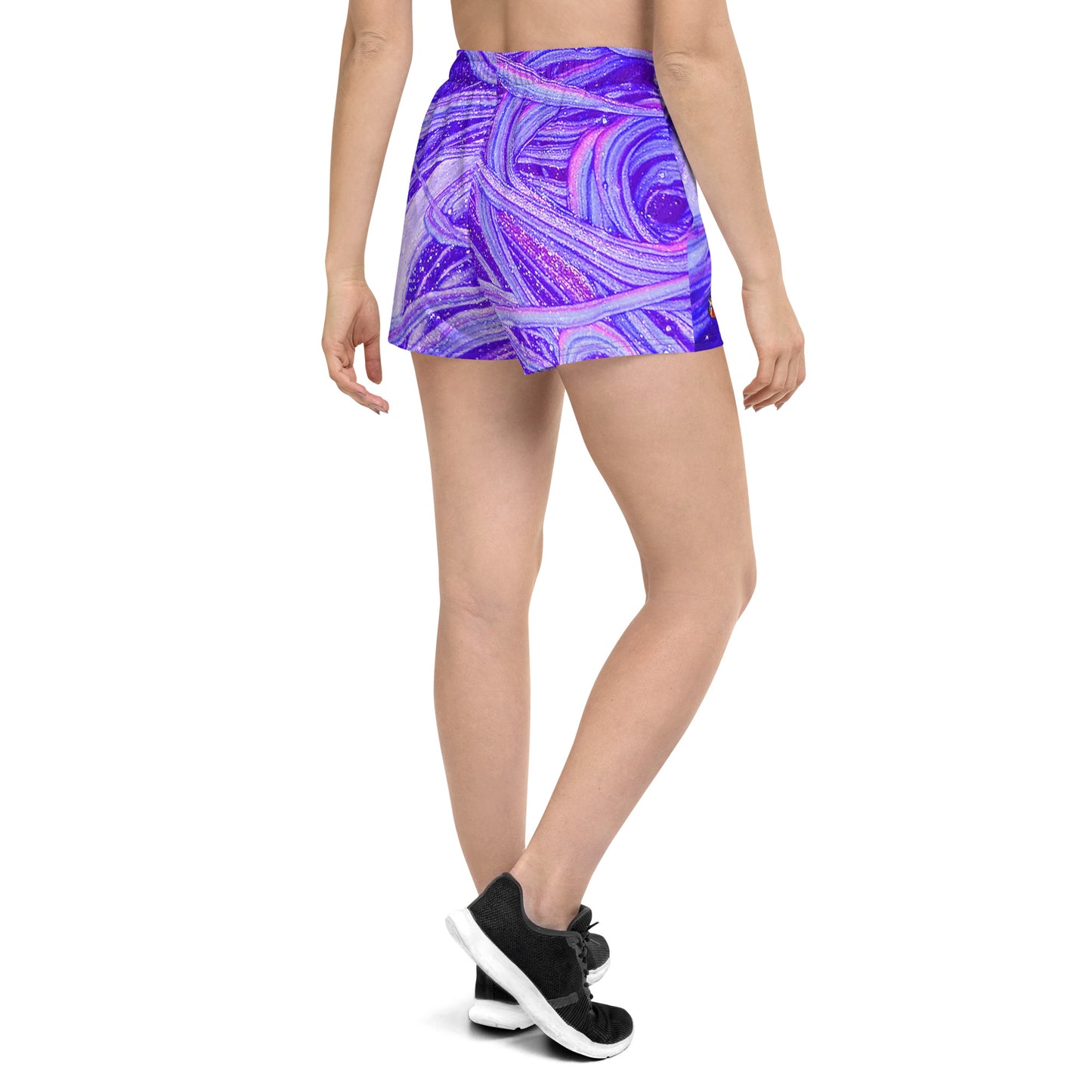 Snooty Fox Art Women’s Athletic Shorts - Romero Design Periwinkle