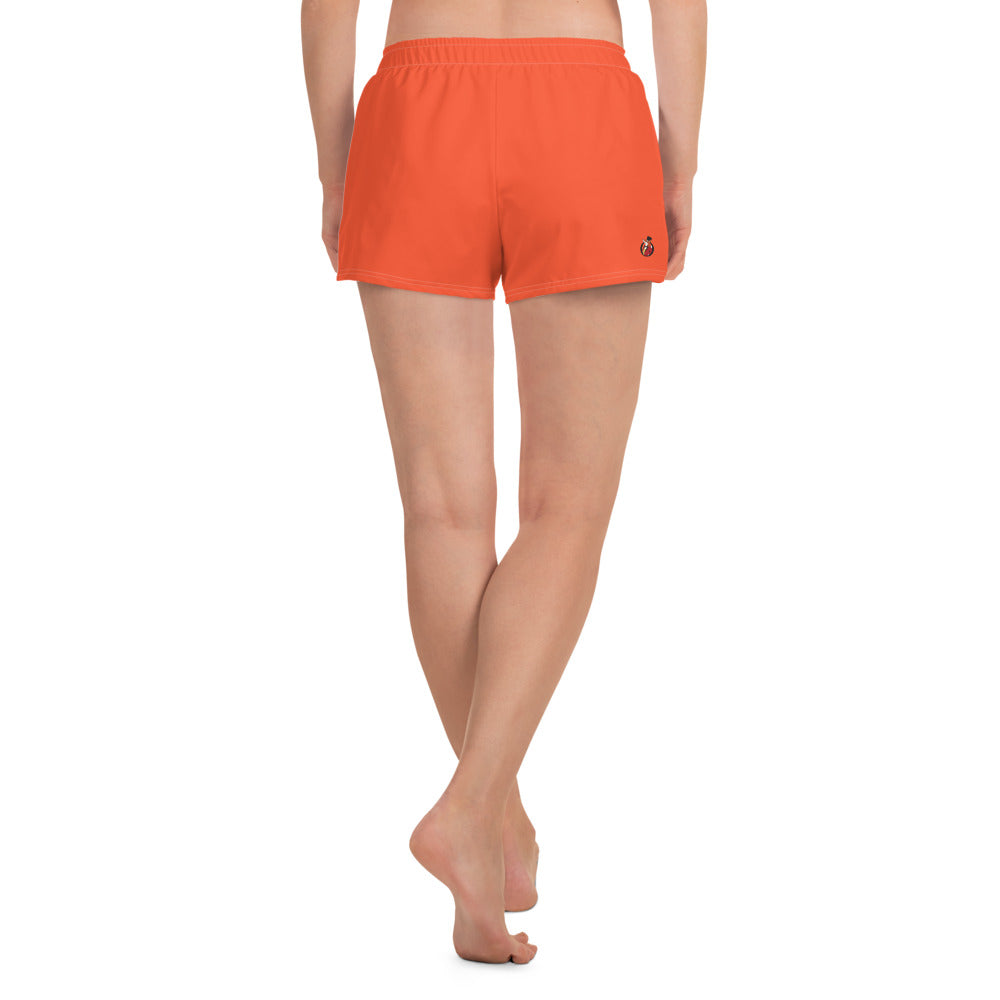 Snooty Fox Art Women’s Athletic Shorts - Sunkist Orange