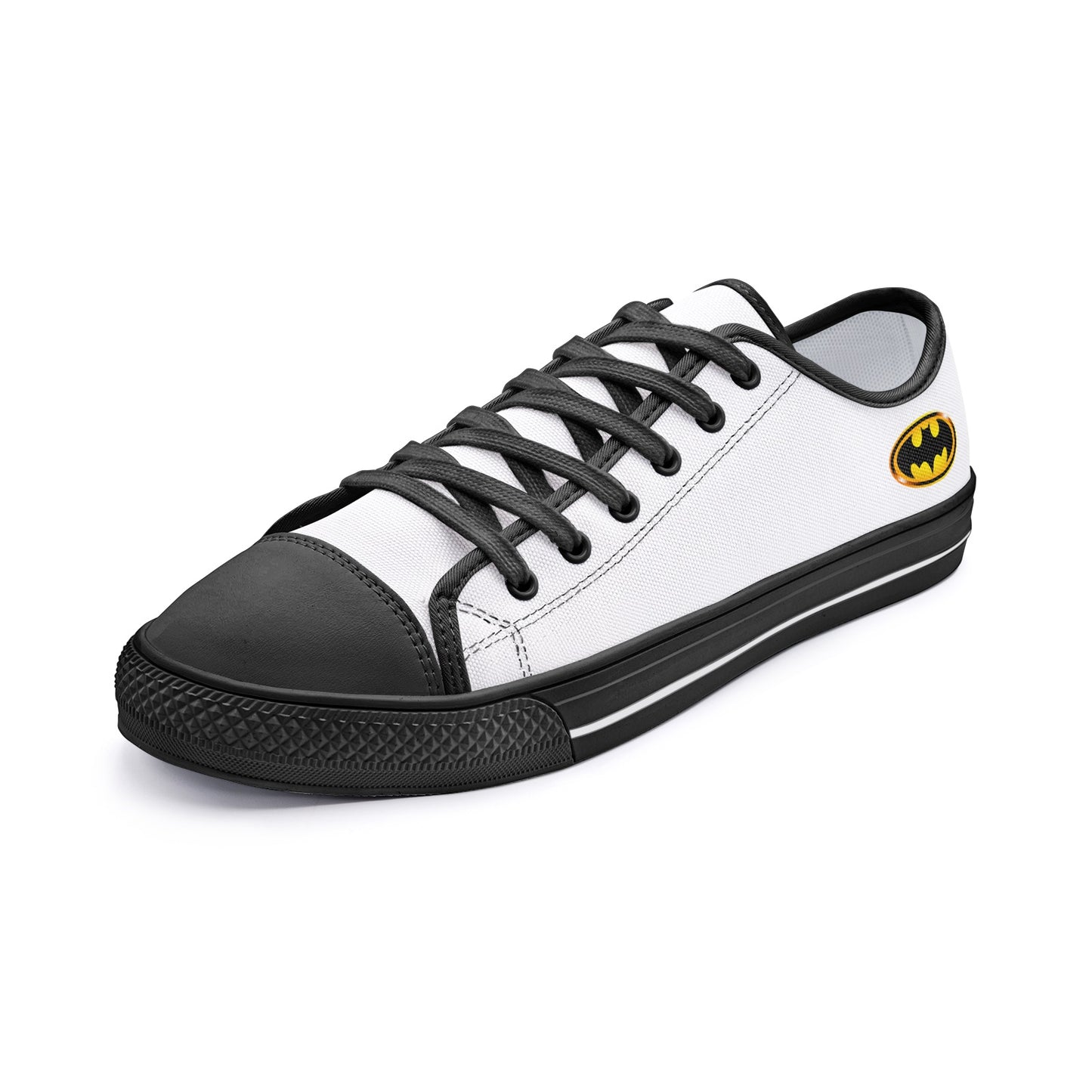 Snooty Fox Art Unisex Low Top Canvas Shoes - Batman Logo