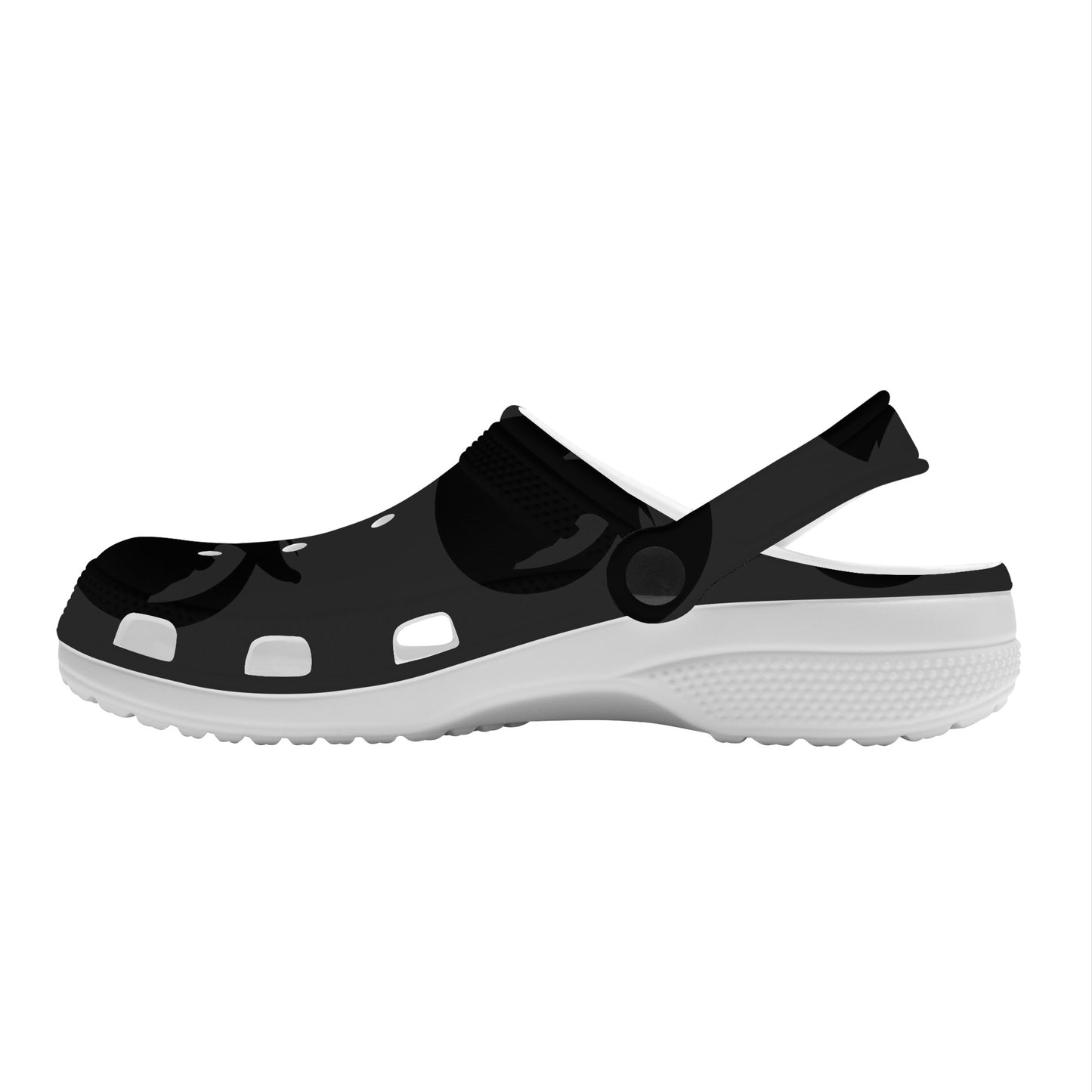 Snooty Fox Art Crocs Clogs - Black