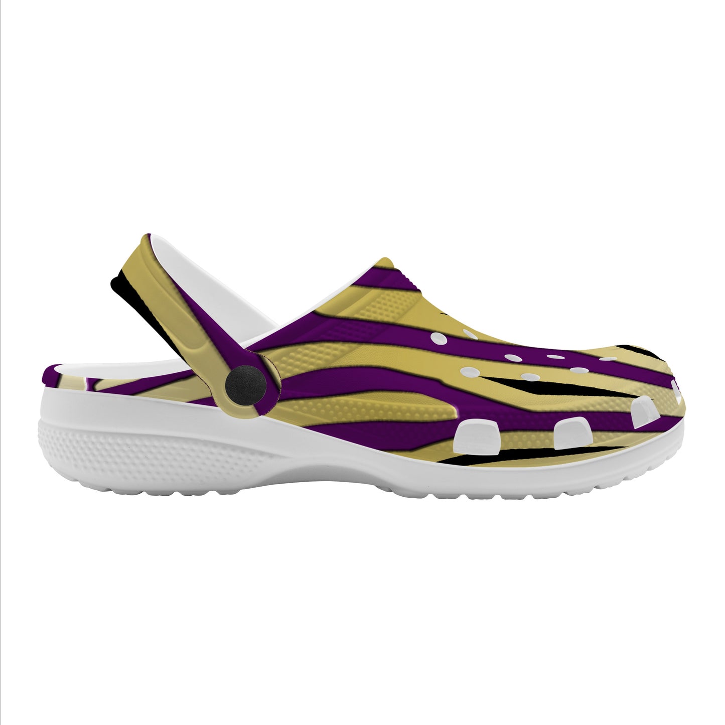 Snooty Fox Art Crocs Clogs - Purple Design