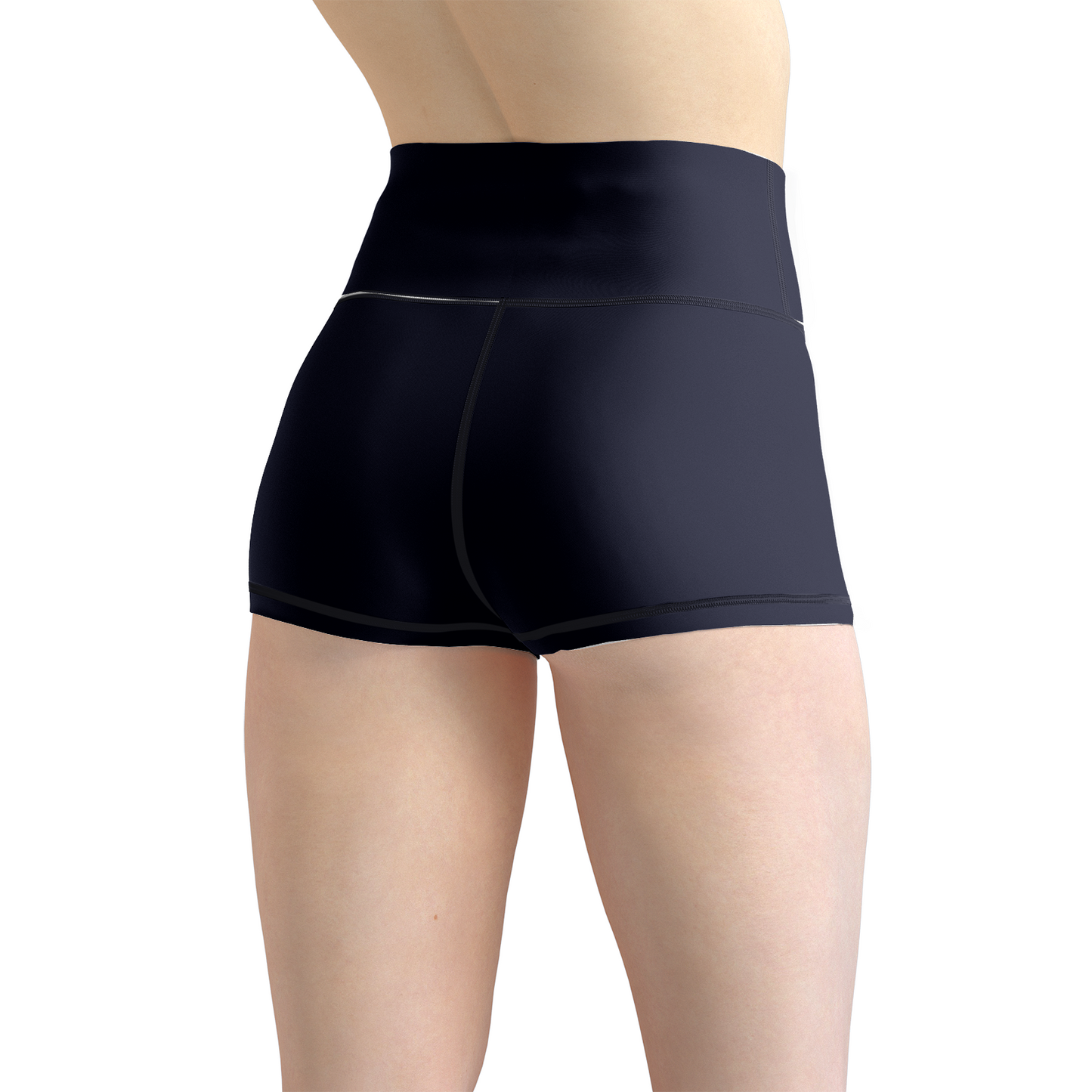 Snooty Fox Art Women's Yoga Shorts - Black