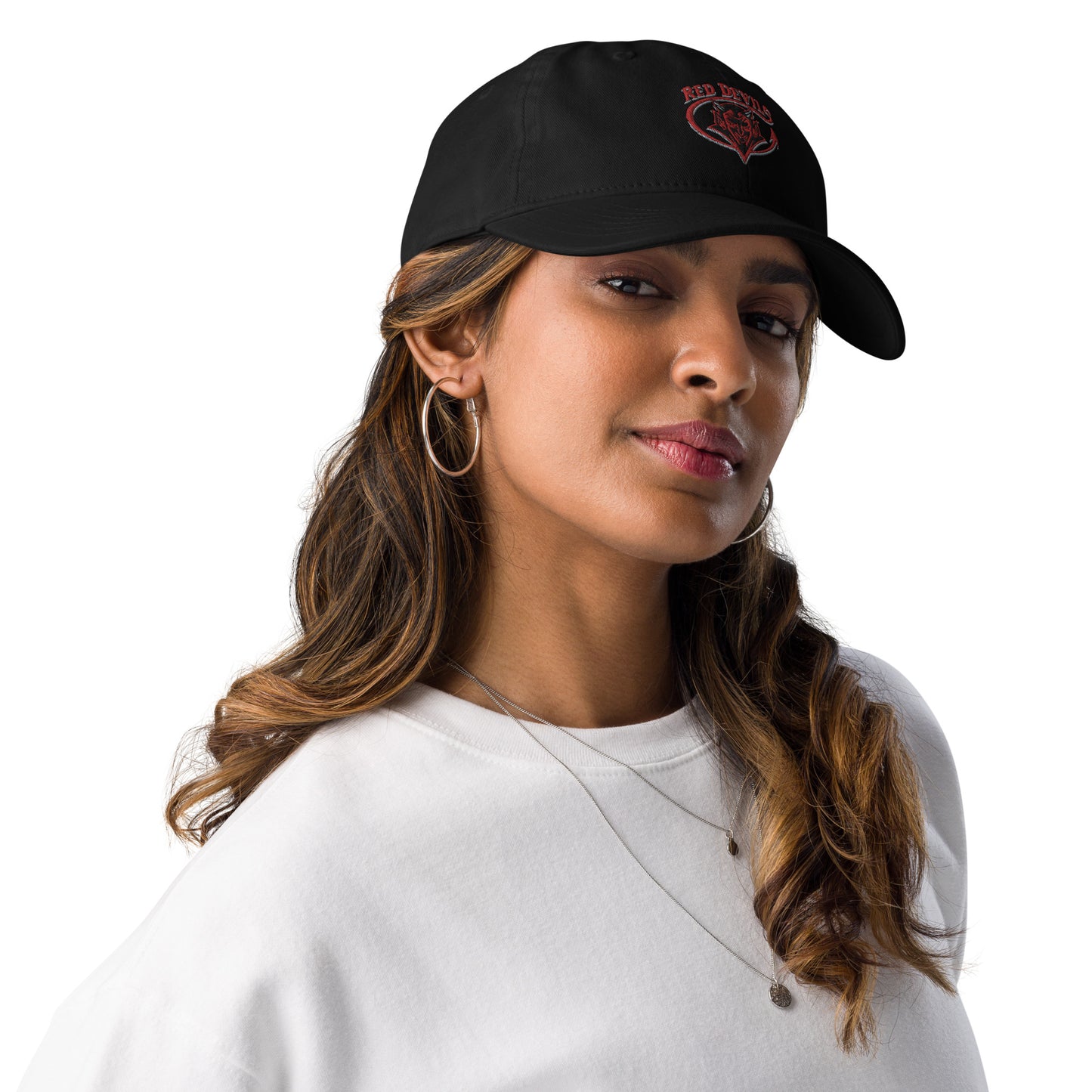 Snooty Fox Art Champion Dad Hat - Red Diablitos