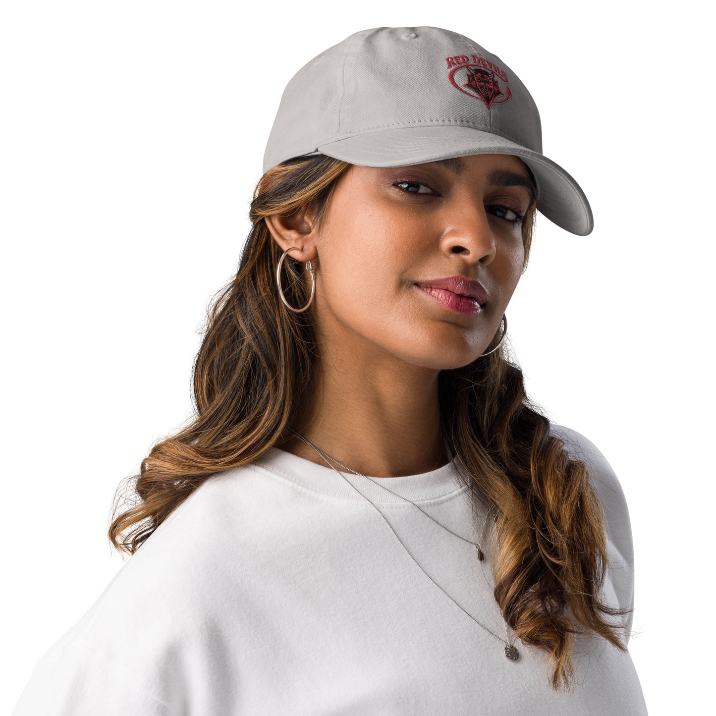 Snooty Fox Art Champion Dad Hat - Red Diablitos