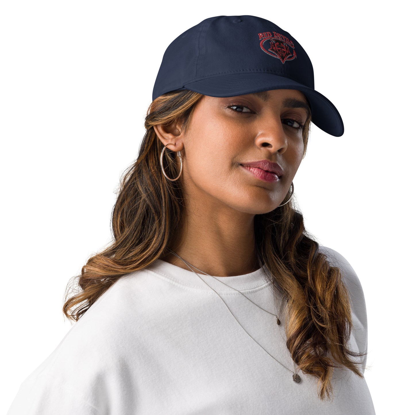 Snooty Fox Art Champion Dad Hat - Red Diablitos