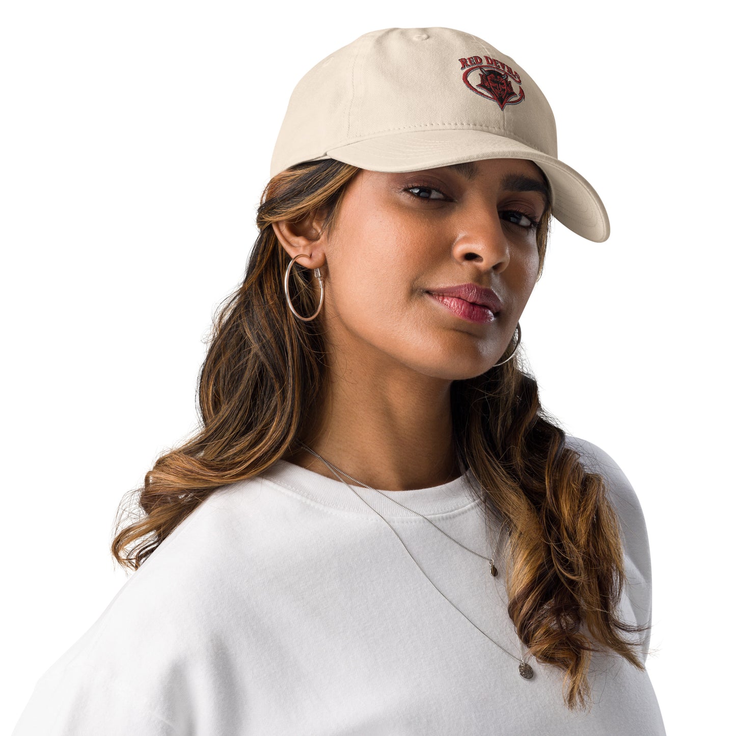 Snooty Fox Art Champion Dad Hat - Red Diablitos