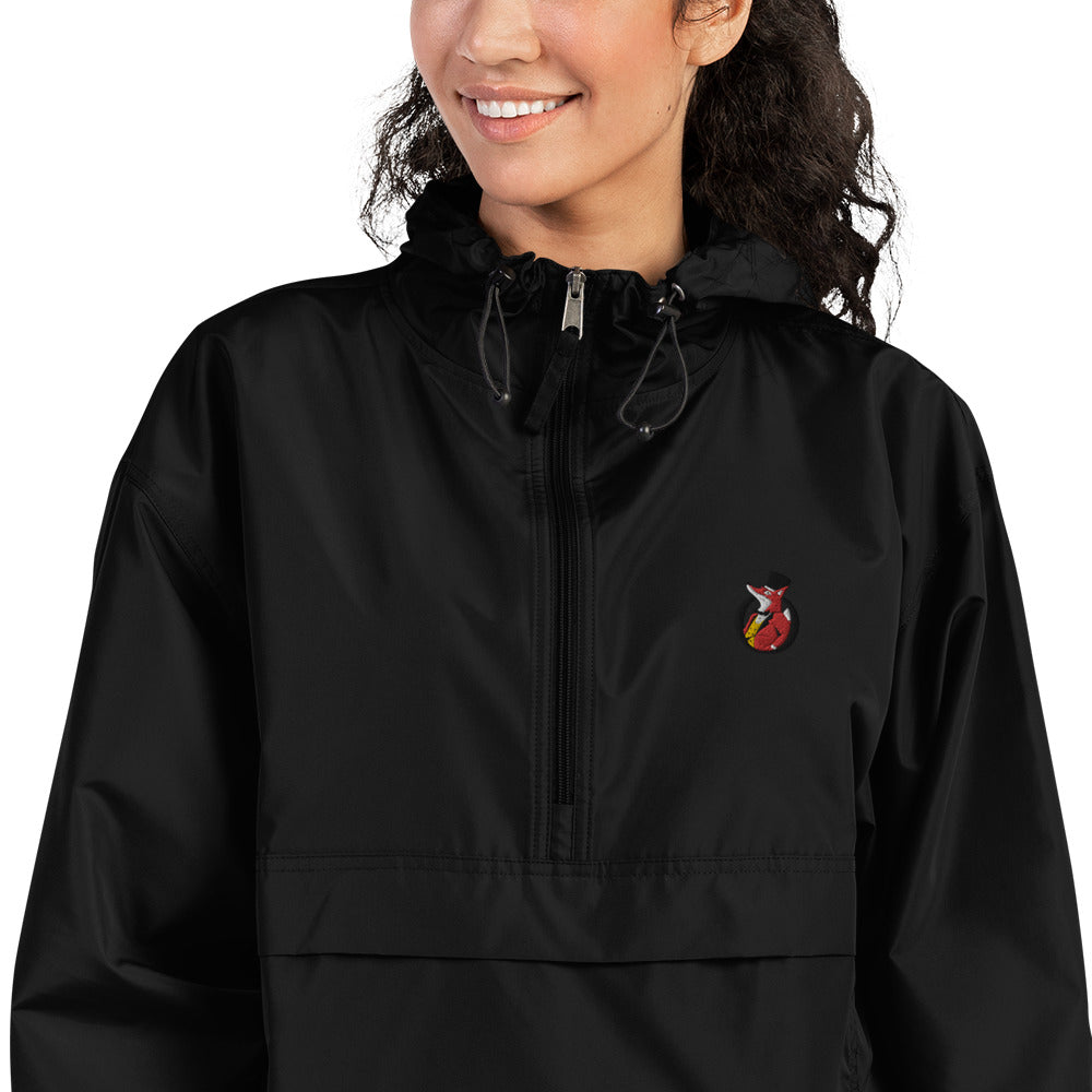 Snooty Fox Art Embroidered Champion Packable Jacket - Snooty Fox Art Logo