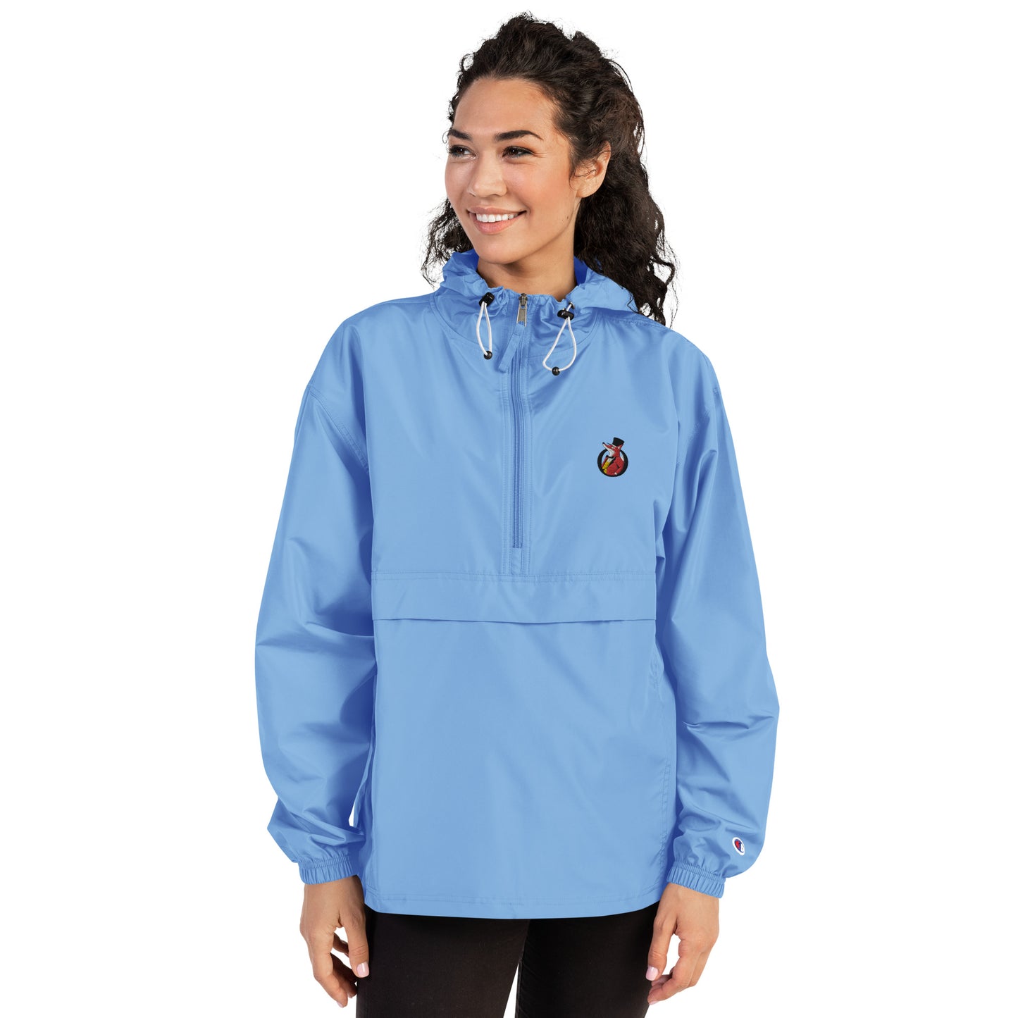 Snooty Fox Art Embroidered Champion Packable Jacket - Snooty Fox Art Logo