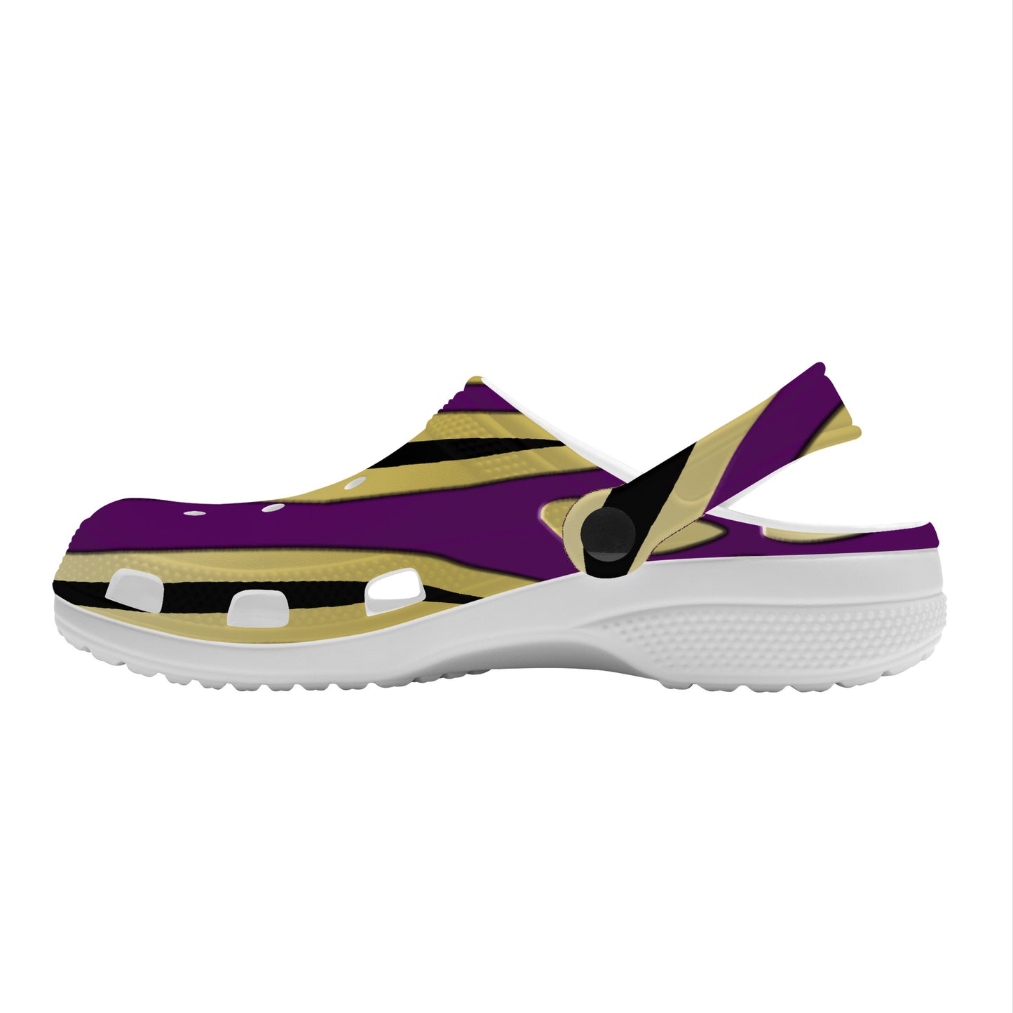 Snooty Fox Art Crocs Clogs - Purple Design