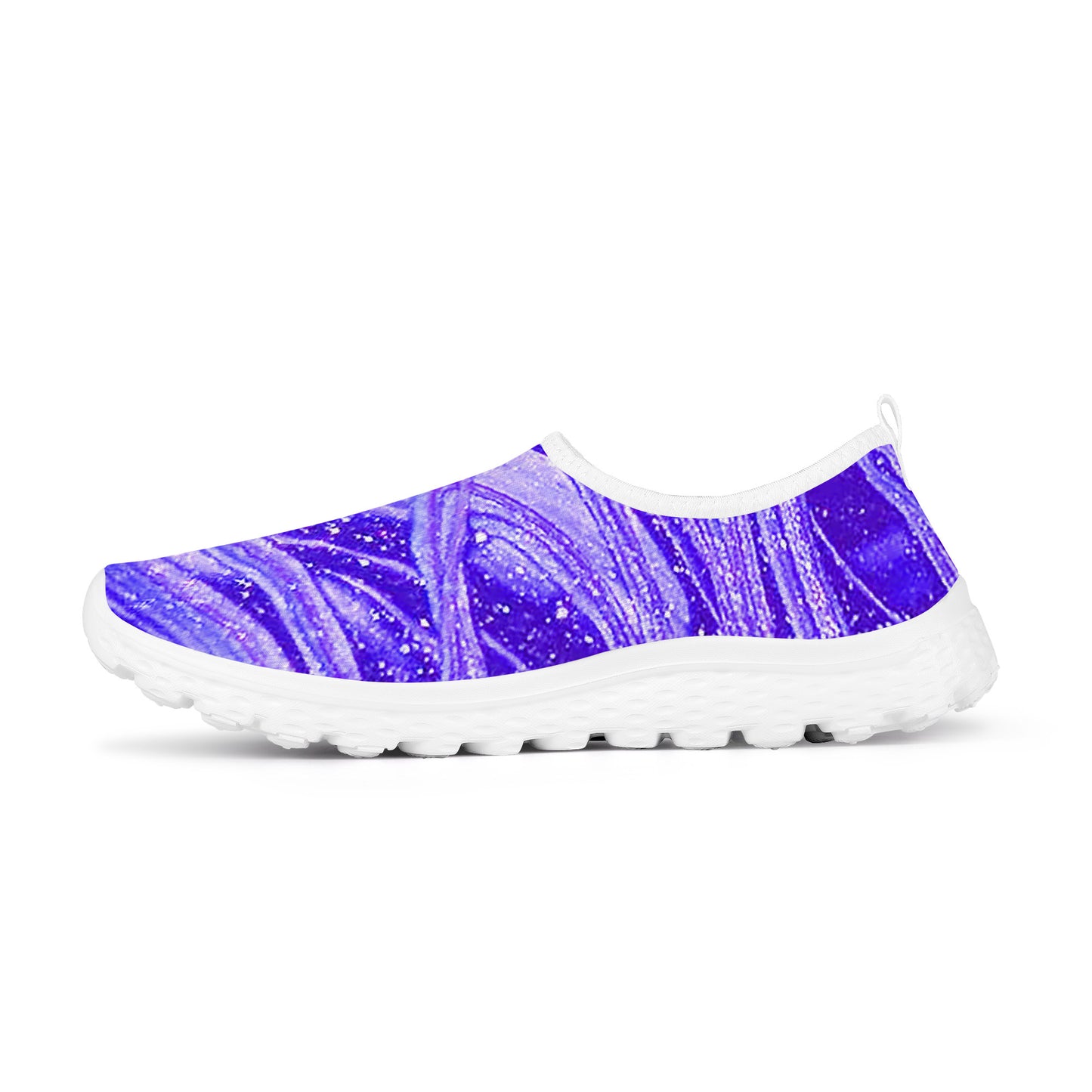 Snooty Fox Art Women's Mesh Running Shoes - Lavender Swirl