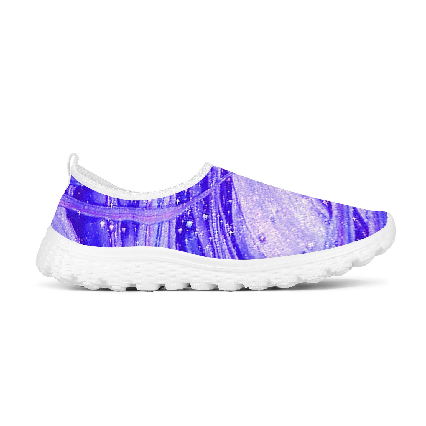 Snooty Fox Art Women's Mesh Running Shoes - Lavender Swirl