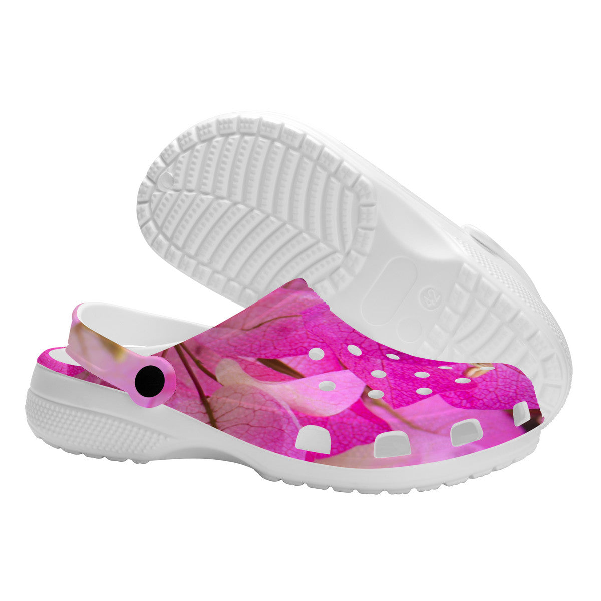 Snooty Fox Art Crocs Clogs - Pink Boogie Blooms