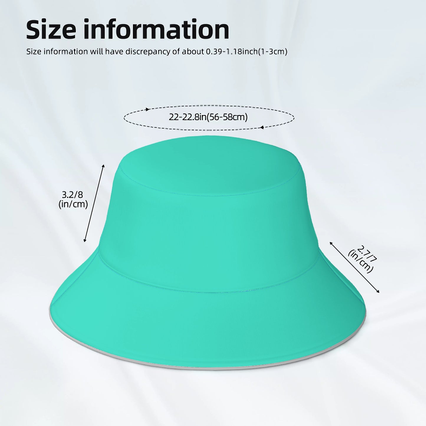 Snooty Fox Art Reflective Bucket Hat - Blue and Green