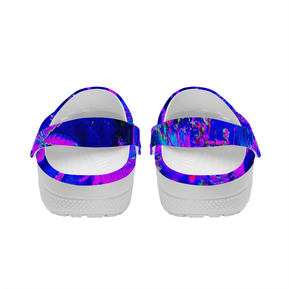 Snooty Fox Art Crocs Clogs - Neon Purple