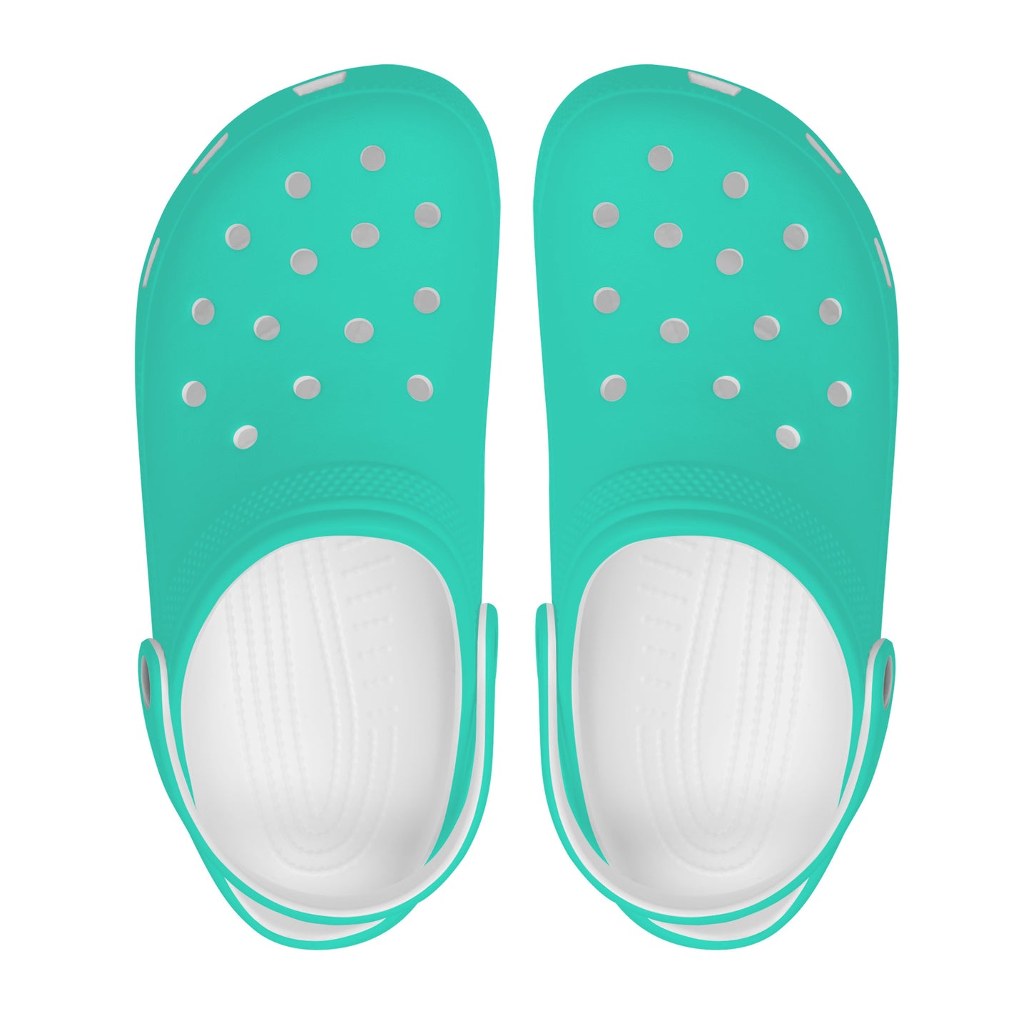 Snooty Fox Art Crocs Clogs - Bright Teal