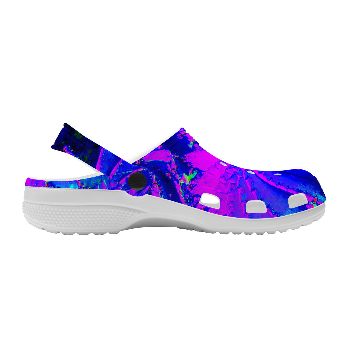 Snooty Fox Art Crocs Clogs - Neon Purple