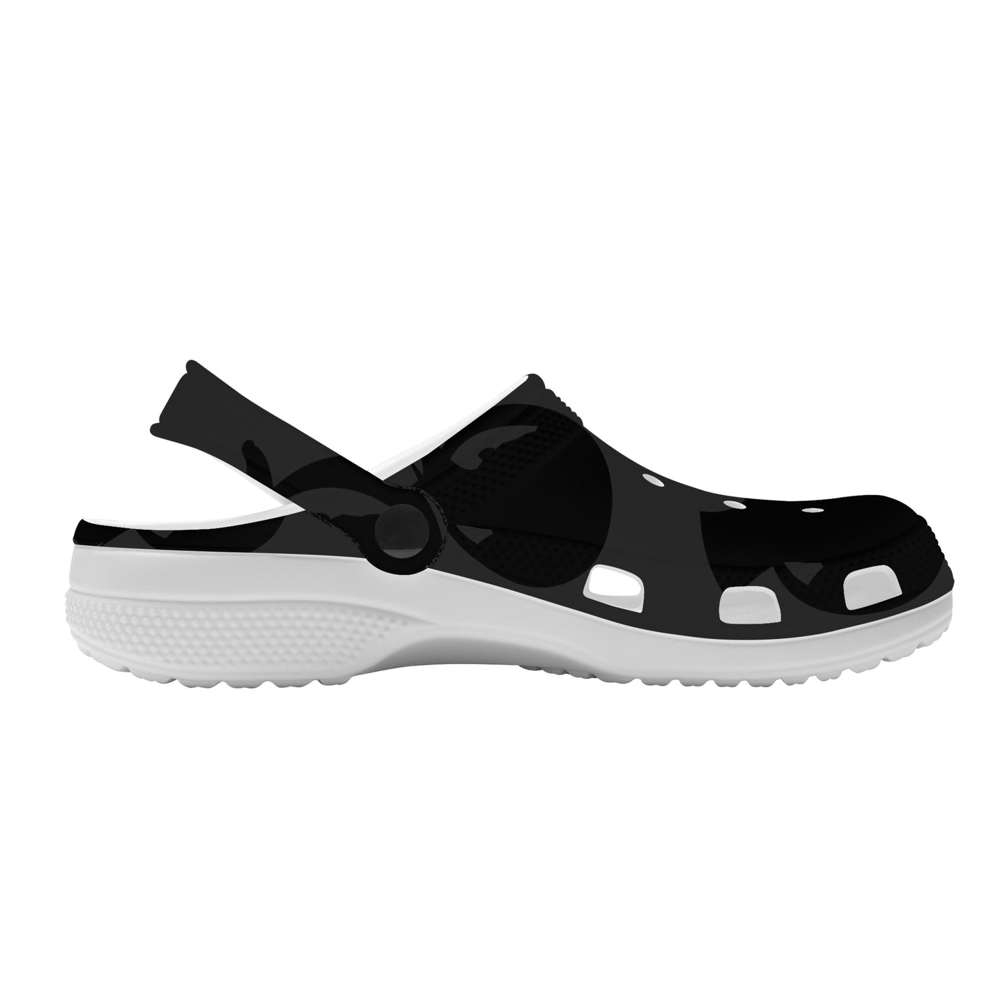 Snooty Fox Art Crocs Clogs - Black