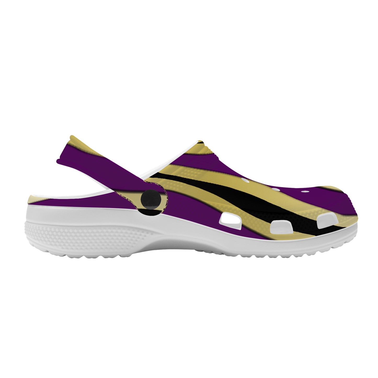 Snooty Fox Art Crocs Clogs - Purple Design