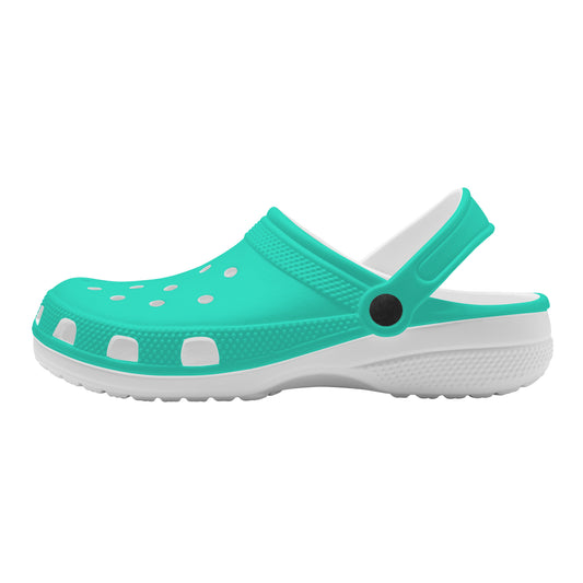 Snooty Fox Art Crocs Clogs - Bright Teal