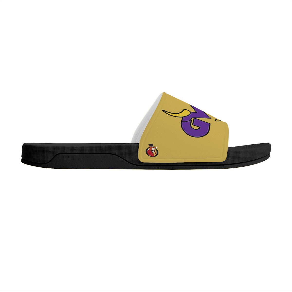Snooty Fox Art Slide Sandals - GWB - Black D30 Soul