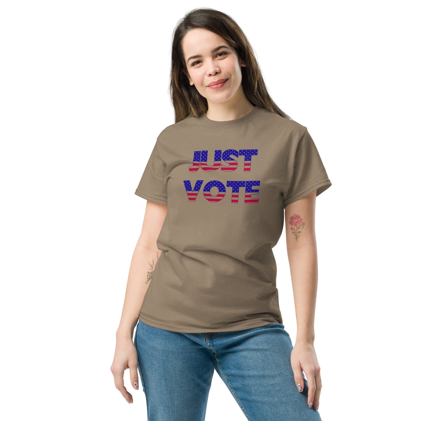 Snooty Fox Art Unisex Classic T-shirt - Just Vote