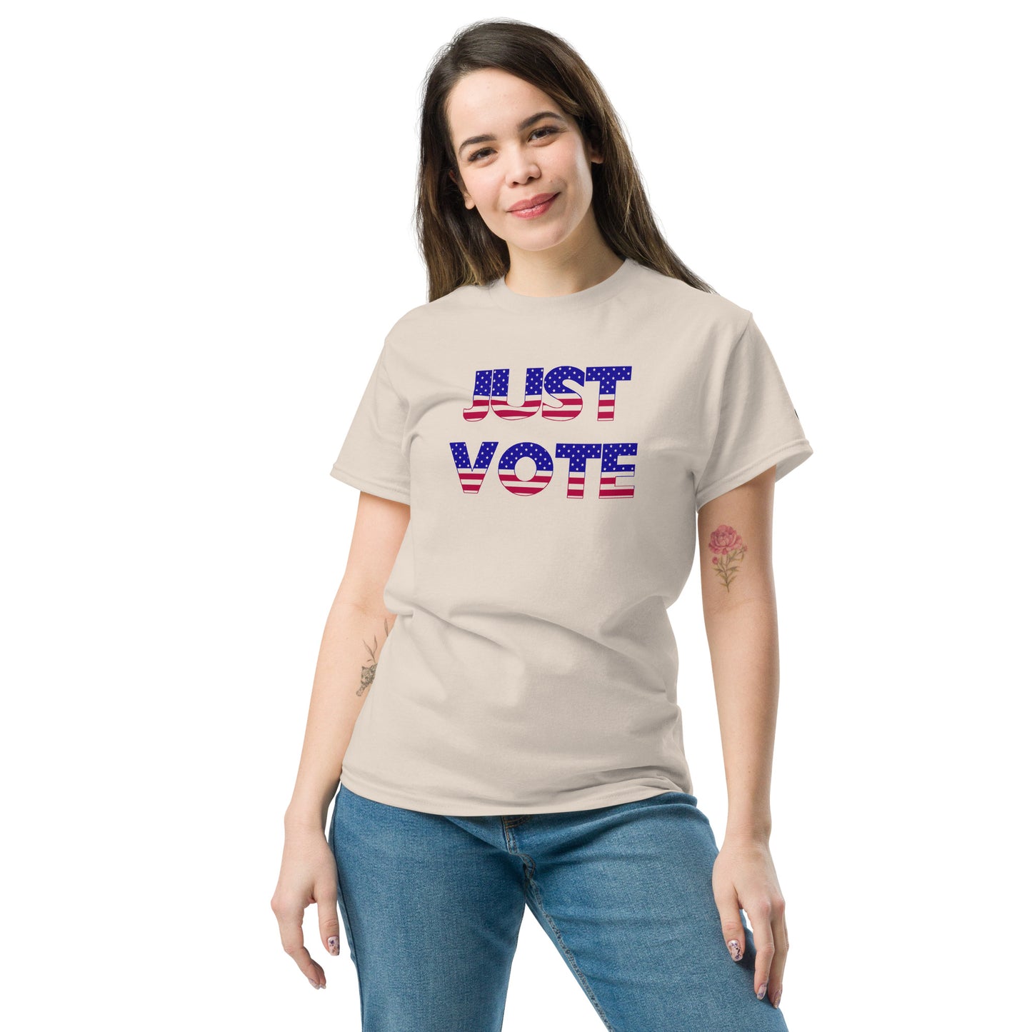 Snooty Fox Art Unisex Classic T-shirt - Just Vote