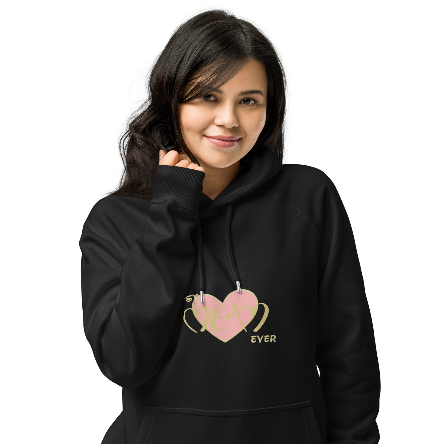 Snooty Fox Art Unisex Eco Raglan Hoodie - Best Mom Ever