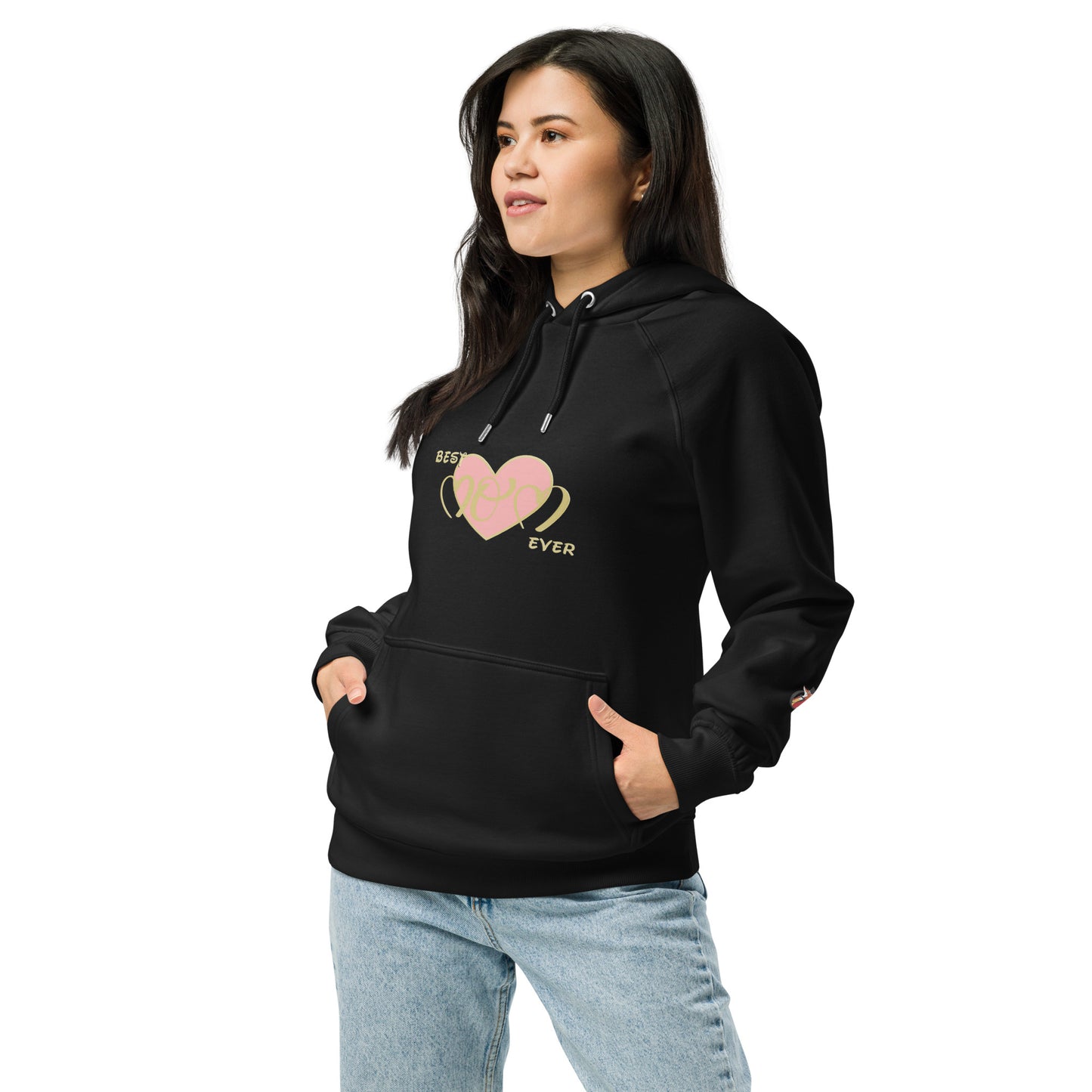 Snooty Fox Art Unisex Eco Raglan Hoodie - Best Mom Ever