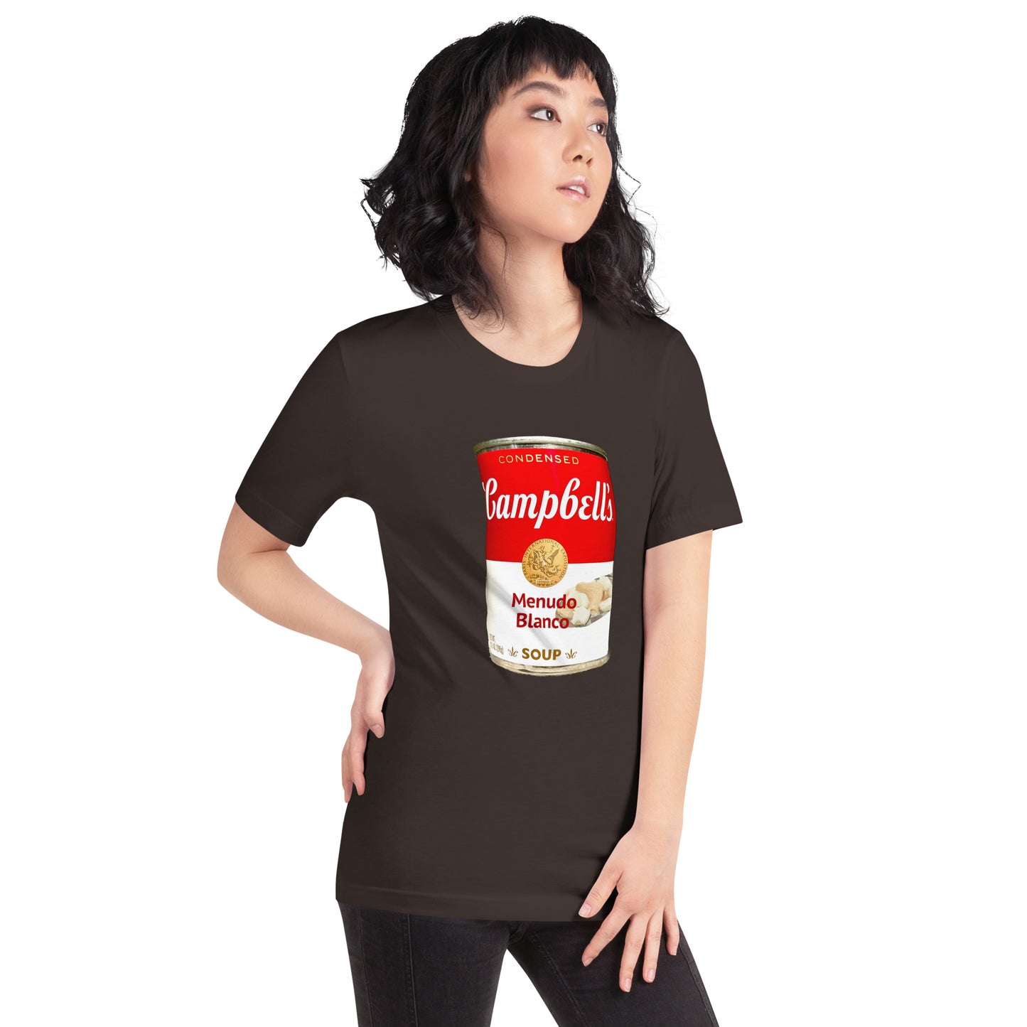 Snooty Fox Art Unisex T-shirt - Campbells Soup Menudo Blanco