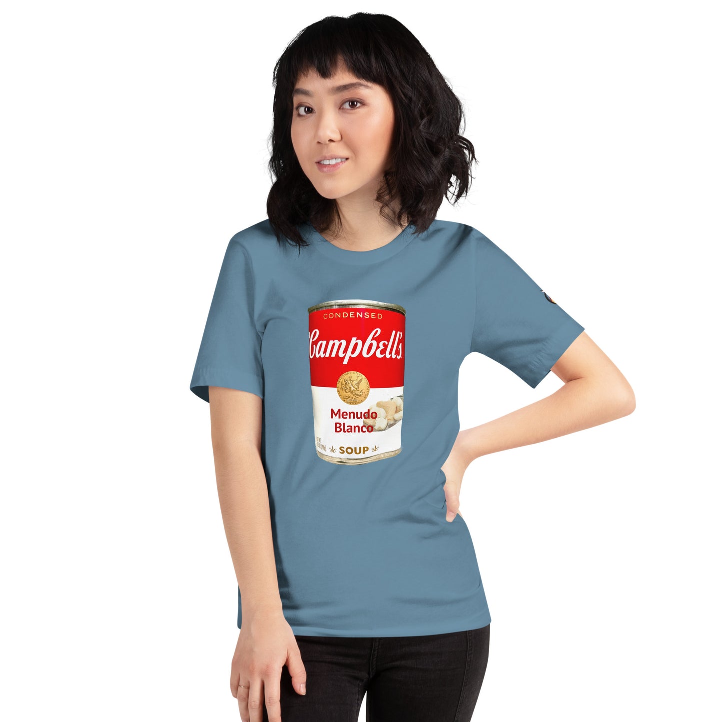 Snooty Fox Art Unisex T-shirt - Campbells Soup Menudo Blanco