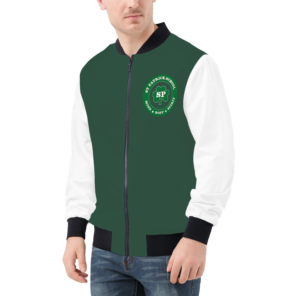 Snooty Fox Art  Men's Bomber Jacket - St Patty's