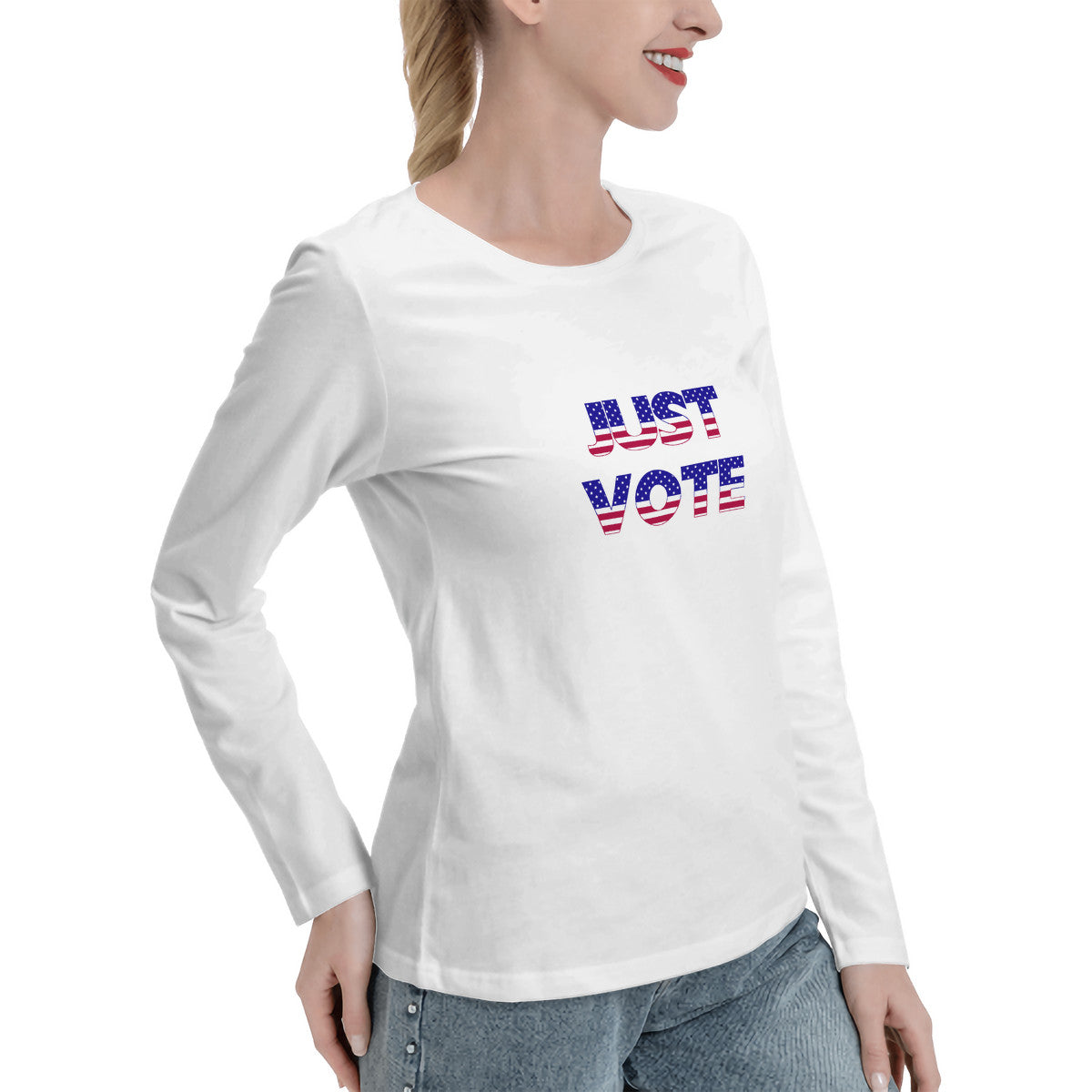Snooty Fox Art Women's Long Sleeve T-Shirts - Just Vote
