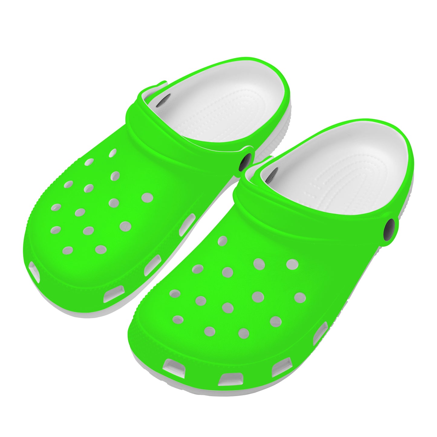 Snooty Fox Art Crocs Clogs - Bright Green