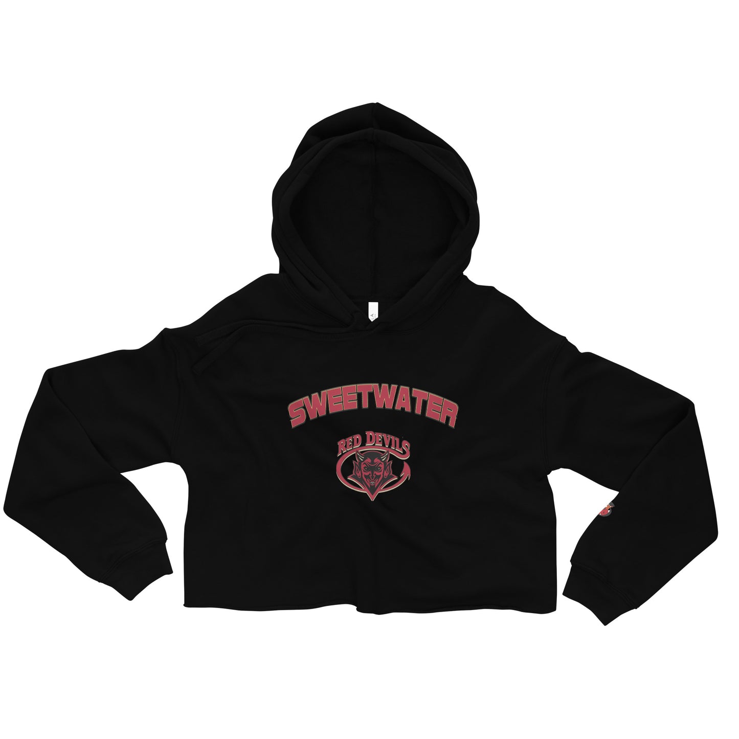 Snooty Fox Art Crop Hoodie - Red Devils