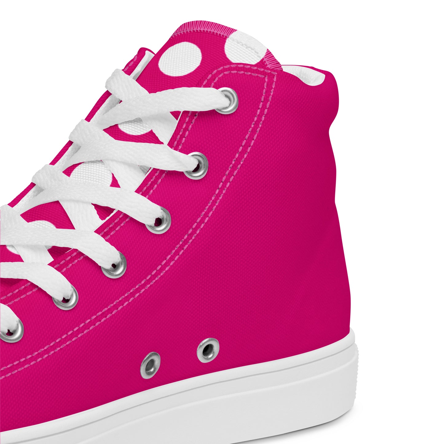 Snooty Fox Art Women’s High Top Canvas Shoes - Summer Pink
