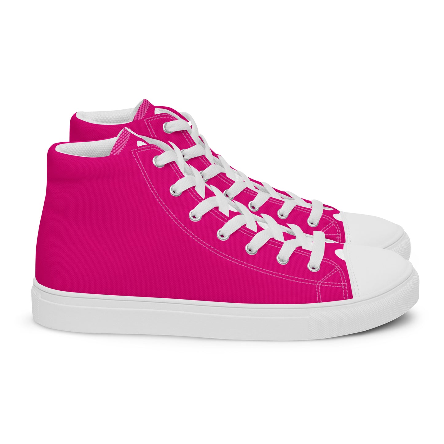 Snooty Fox Art Women’s High Top Canvas Shoes - Summer Pink