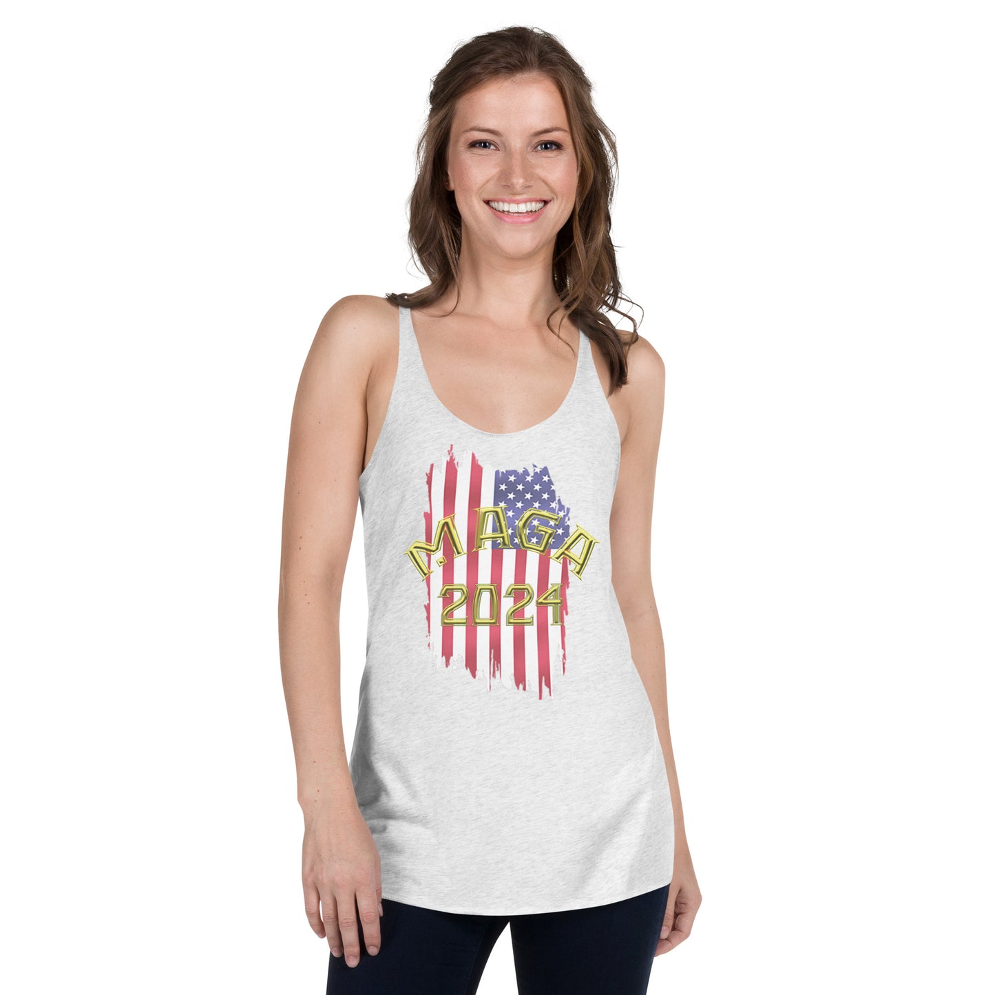 Snooty Fox Art Women's Racerback Tank - MAGA 2024