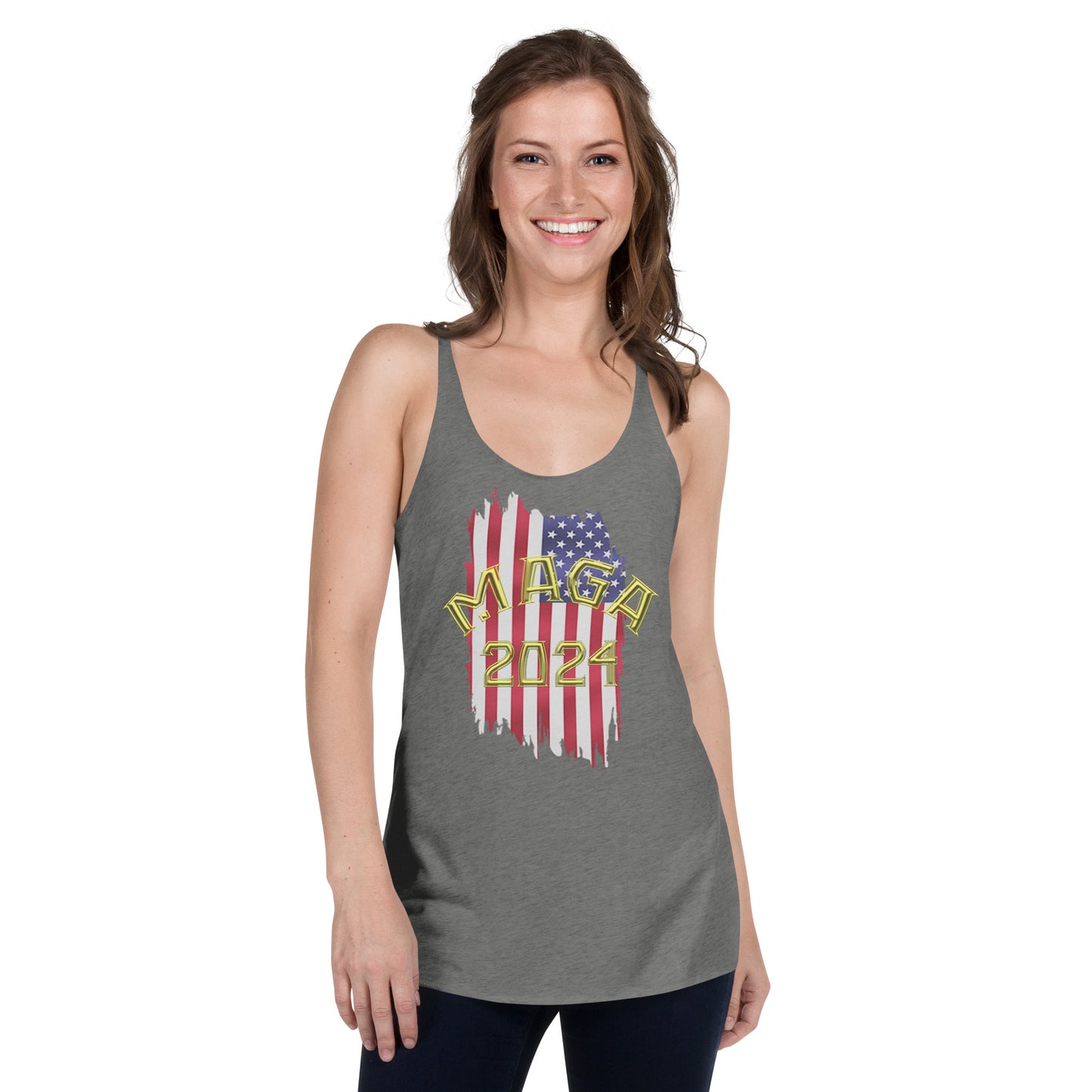 Snooty Fox Art Women's Racerback Tank - MAGA 2024