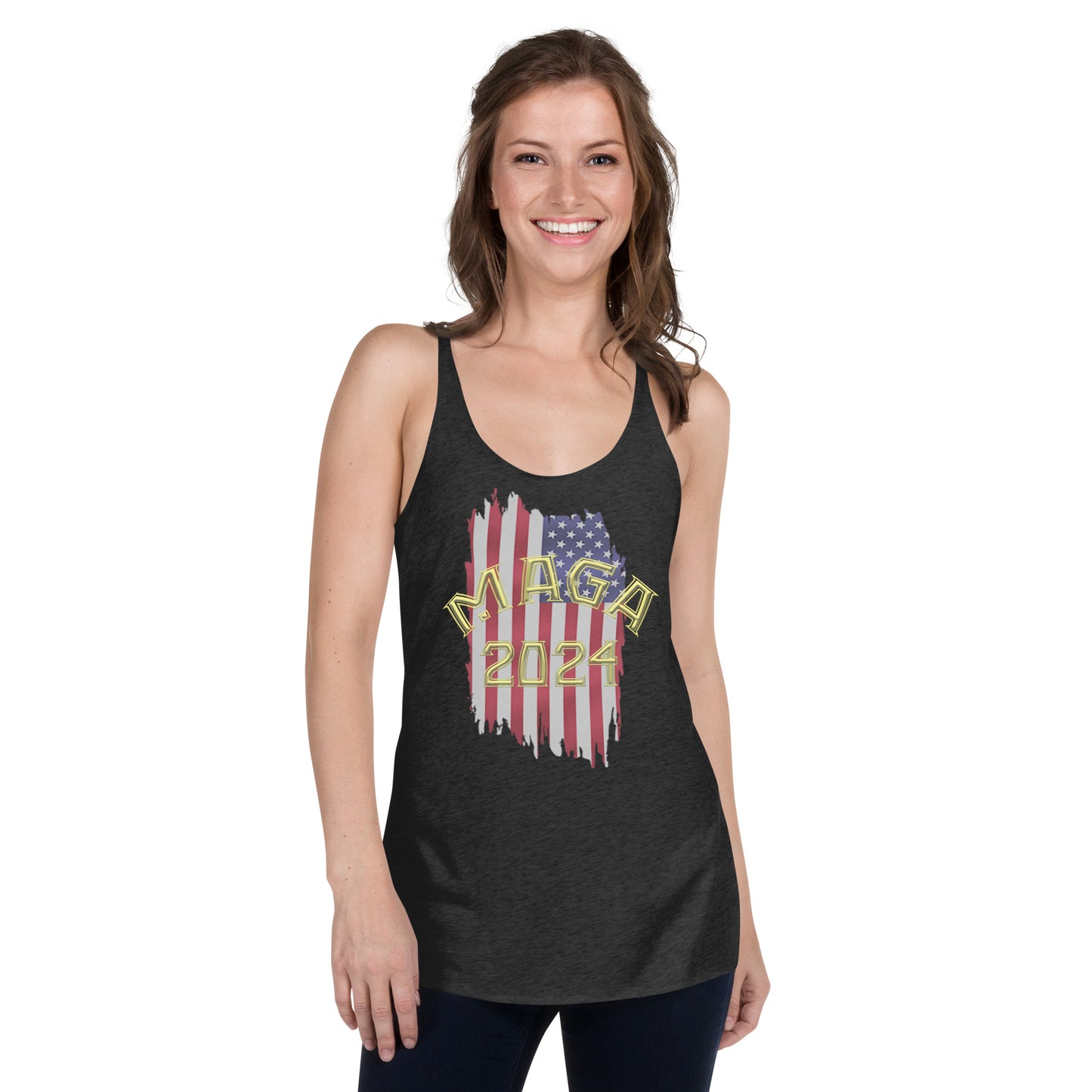 Snooty Fox Art Women's Racerback Tank - MAGA 2024